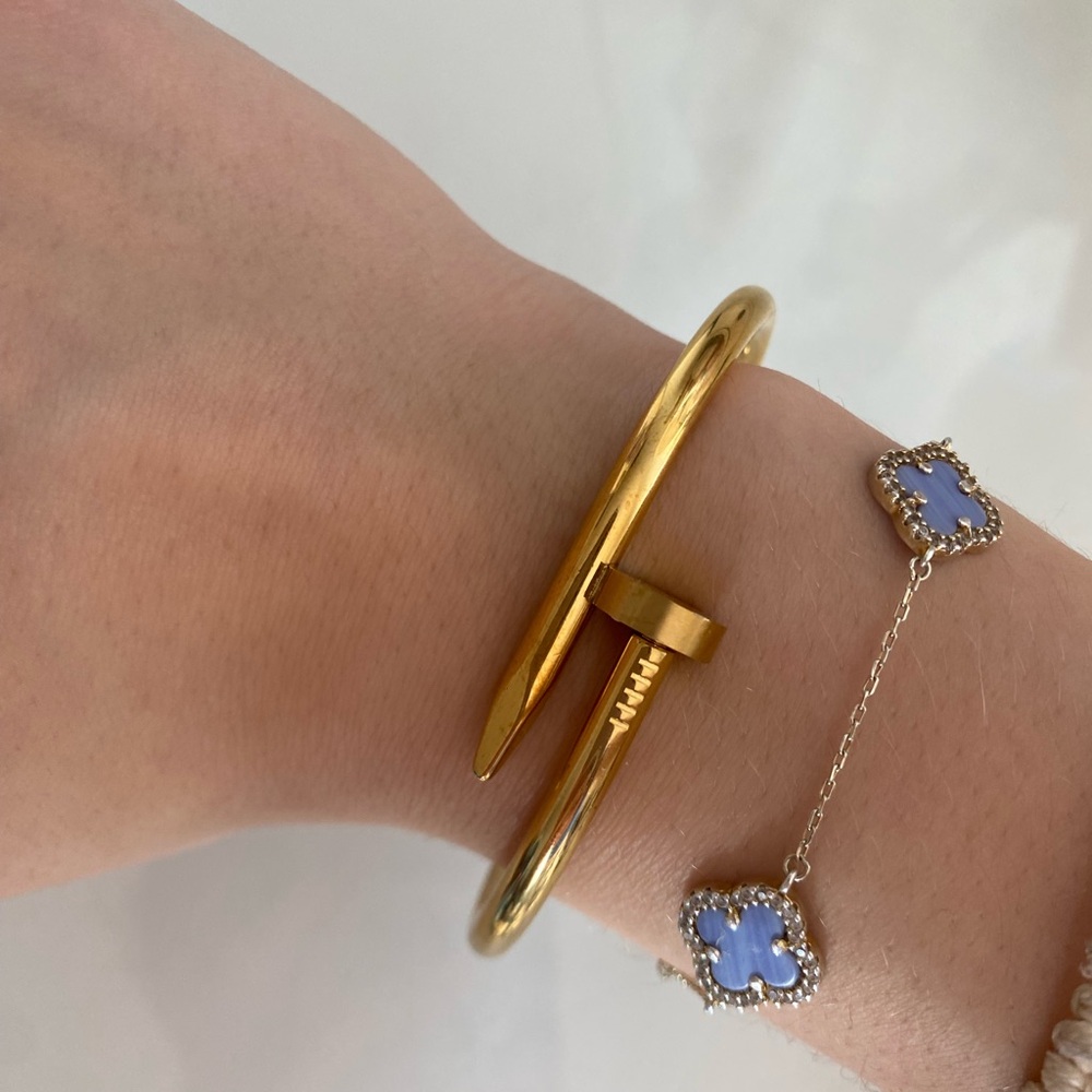 Gold Nail Bracelet